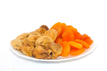 Apricots and fig dried fruits