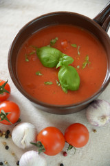 Tomatensauce mit Basilikum