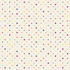 Materiał do szycia polka dots pattern, seamless with grunge background, retro style