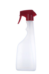 white blank sanitary bottle
