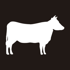 silhouette cow