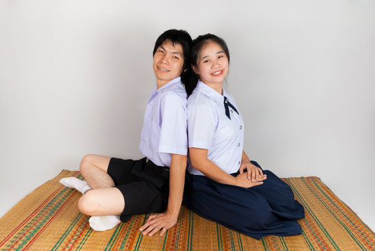 Lovers of High School Asian Thai Students