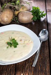 Potatoe Soup in a bowl