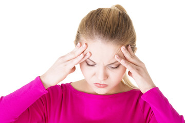 Fototapeta premium Teen woman with headache