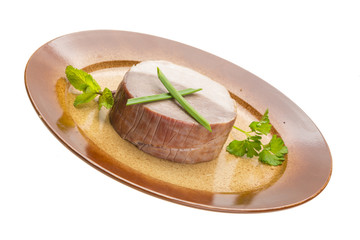 Bacon with vegetables