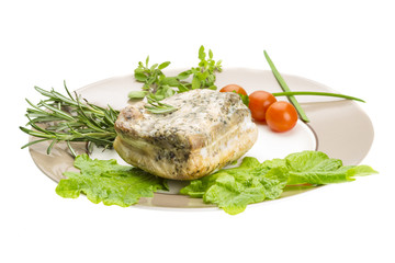 Bacon with vegetables