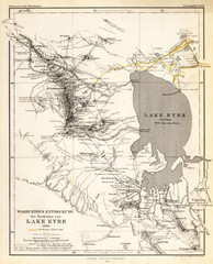 Australia vintage map