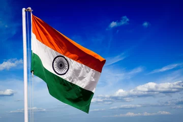 Foto op Plexiglas India flag of India © Dmitry Rukhlenko