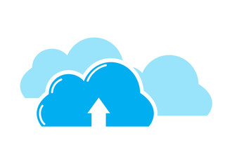 Cloud upload symbol