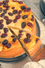 Cranberry Cheesecake - vintage effect