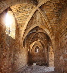 Old crusaders fortress inside