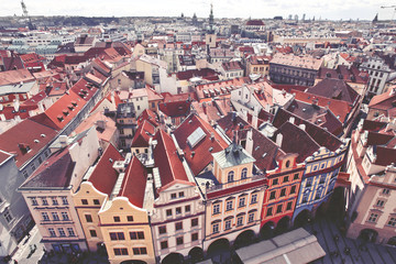 Fototapeta na wymiar view of Prague from the tower