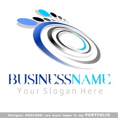 abstract business logo vector
