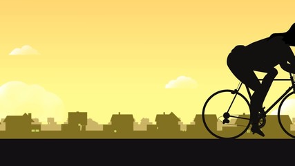 Radrennfahrerin beim Radrennen