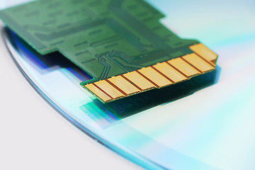 Inside of SD card on CD