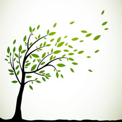 Vector Illustration of an Abstract Tree