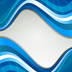 Vector Illustration of an Abstract Blue Background