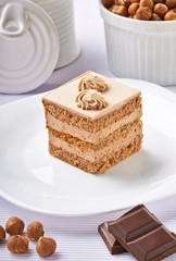 cream chocolate fruit cake sweet food dessert