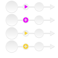 abstract arrows with bubble