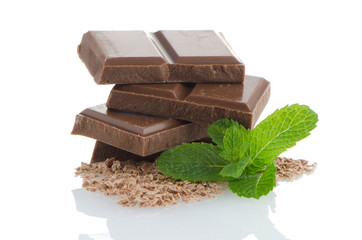 Closeup detail of chocolate parts