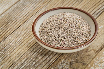white chia seeds