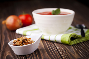 Red tomato soup