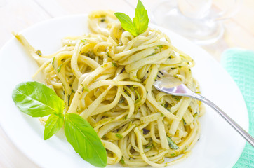 pasta with pesto