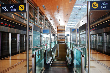 Dubai metro station