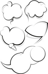 Abstract talking bubble