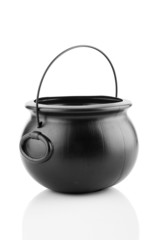 Empty pot isolated on the white