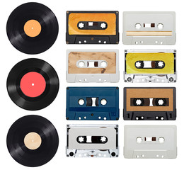 music audio tape vynil vinyl vintage