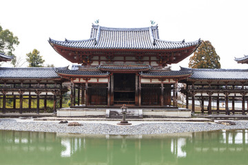 Obraz premium Byodoin Temple in winter season, Japan