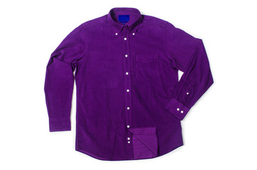 Nice male shirt isolated on the white