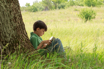 boy with a book