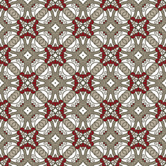 Seamless Colorful Retro Pattern Background