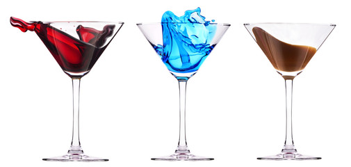 alcoholic cocktails set