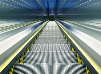 modern steps of moving business escalator