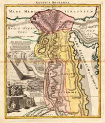 Egypt vintage map