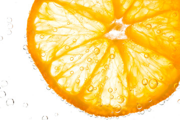 orange with bubbles