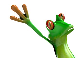 Naklejka premium funny frog