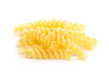 Heap of yellow  spaghetti