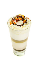 Latte isolated on white
