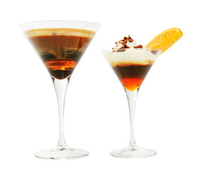 Group of coffee cocktails