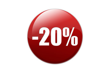 Soldes Bouton -20%