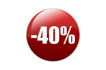 Soldes Bouton -40%