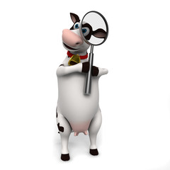 3d rendered toon character - funny cow