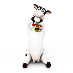 3d rendered toon character - funny cow