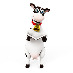 3d rendered toon character - funny cow