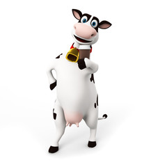 3d rendered toon character - funny cow