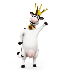 3d rendered toon character - funny cow